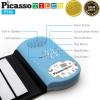 imagePicassoTiles PT49 Portable Kids 49Key Flexible Roll Up Educational Electronic Digital Music Piano Keyboard w Recording Feature 8 Different Tones 6 Educational Demo Songs ampamp Buildin Speaker  Blue