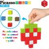 imagePicassoTiles 108PC Magnetic Puzzle Cube  Toys Carrying Case 1quot Pixel Mix ampamp Match Cubes wFree Idea Book Sensory Toys Magnetic Tiles Construction Block Travel Bag Waterproof Storage Organizer Box