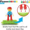 imagePicassoTiles 120PC Hedgehog Interlock Building Block  4 Family People Action Figures Expansion Set STEAM Learning ampamp Educational Playset for Preschool and Kindergarten Kids Pretend Play Toy for Kids