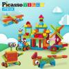 imagePicassoTiles 120PC Hedgehog Interlock Building Block  4 Family People Action Figures Expansion Set STEAM Learning ampamp Educational Playset for Preschool and Kindergarten Kids Pretend Play Toy for Kids