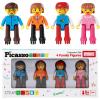 imagePicassoTiles 120PC Hedgehog Interlock Building Block  4 Family People Action Figures Expansion Set STEAM Learning ampamp Educational Playset for Preschool and Kindergarten Kids Pretend Play Toy for Kids