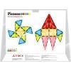 imagePicassoTiles 71pc Mini Diamond Series Winter Ice Theme Magnetic Tile Building Blocks 2 Character Action Figures Travel Size OnTheGo Magnet Construction Toy Set STEM Development Kit Ages 3 PTM7136pc