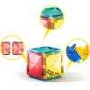 imagePicassoTiles 71pc Mini Diamond Series Winter Ice Theme Magnetic Tile Building Blocks 2 Character Action Figures Travel Size OnTheGo Magnet Construction Toy Set STEM Development Kit Ages 3 PTM7112pc