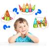 imagePicassoTiles 71pc Mini Diamond Series Winter Ice Theme Magnetic Tile Building Blocks 2 Character Action Figures Travel Size OnTheGo Magnet Construction Toy Set STEM Development Kit Ages 3 PTM7124pc
