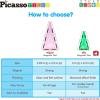 imagePicassoTiles 71pc Mini Diamond Series Winter Ice Theme Magnetic Tile Building Blocks 2 Character Action Figures Travel Size OnTheGo Magnet Construction Toy Set STEM Development Kit Ages 3 PTM7113pc