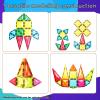 imagePicassoTiles 71pc Mini Diamond Series Winter Ice Theme Magnetic Tile Building Blocks 2 Character Action Figures Travel Size OnTheGo Magnet Construction Toy Set STEM Development Kit Ages 3 PTM7112pc