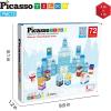imagePicassoTiles Magnet Cube Winter Ice Themed Mix and Match Building Block Castle Construction Toy with 7 Magnetic Cubed Character Action Figures STEM Learning Education Sensory Pretend Play Age 3 PMC72