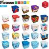 imagePicassoTiles Magnet Cube Winter Ice Themed Mix and Match Building Block Castle Construction Toy with 7 Magnetic Cubed Character Action Figures STEM Learning Education Sensory Pretend Play Age 3 PMC72