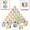 imageMagnetic Cubes Magnet Building Block Sensory Activity Center 1quot Puzzle Cube 216 Pattern Early Education Toy Letter Alphabet Number Shape STEAM Learning Blocks Boy Girl Toddlers 3 Montessori