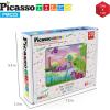imagePicassoTiles Magnetic Cube Puzzle 6in1 Dinosaur Theme Pattern Magnet Brain Teaser Building Cubes 120 Pictures Toy Set Kids Ages 3 ampamp Up Preschool Children Promote Problem Solving Skills PMC23