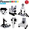 imagePicasso Cubes 1 Magnetic Puzzle Cube 101 pcs Black and White Magnet Construction Building Block Set Sensory Toy Early Education STEM Learning Free Ideabook with 53 Ideas Children Age 3 Boy Girl