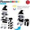 imagePicasso Cubes 1 Magnetic Puzzle Cube 101 pcs Black and White Magnet Construction Building Block Set Sensory Toy Early Education STEM Learning Free Ideabook with 53 Ideas Children Age 3 Boy Girl