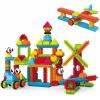 imagePicassoTiles 151PC  120PC Hedgehog Interlock Building Blocks Includes Truck Theme Set with Animal Figures STEAM Learning ampamp Educational Sensory Playset for Preschool and Kindergarten Kids Ages 3
