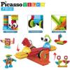 imagePicassoTiles 151PC  120PC Hedgehog Interlock Building Blocks Includes Truck Theme Set with Animal Figures STEAM Learning ampamp Educational Sensory Playset for Preschool and Kindergarten Kids Ages 3