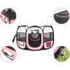 imagePET4FUN PN935 29quot Portable Pet Puppy Dog Cat Animal Playpen Yard Crates Kennel wPremium 600D Oxford Cloth ToolFree Setup Carry Bag Removable Security Mesh CoverShade 2 Storage PocketsPink
