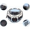 imagePET4FUN PN935 35quot Portable Pet Puppy Dog Cat Animal Playpen Yard Crates Kennel wPremium 600D Oxford Cloth ToolFree Setup Carry Bag Removable Security Mesh CoverShade 2 Storage PocketsBlue