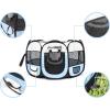 imagePET4FUN PN935 35quot Portable Pet Puppy Dog Cat Animal Playpen Yard Crates Kennel wPremium 600D Oxford Cloth ToolFree Setup Carry Bag Removable Security Mesh CoverShade 2 Storage PocketsBlue
