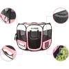 imagePET4FUN PN935PN945 Portable Pet Puppy Dog Cat Playpen Crates Kennel wWater Resistant 600D Oxford 210D Nylon Carrying Bag Collapsible Bowl Removable Mesh Cover 2 Sizes