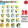 imagePicassoTiles 1 Magnetic Puzzle Building Cubes Blocks of Popular World Famous Art Paintings with Free Frame Educational STEAM Toys for 3 Year Old Boys Girls Toddlers Or Preschool Age Children PMC21