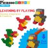 imagePicassoTiles 150 Piece Large Construction Brick Building Blocks STEM Bricks Toy Set Creative Learning Early Education Playset 5 Colors 4 Unique Shapes Mix ampamp Match Toys for Kids Boys Girls Child Age 3PBS1750
