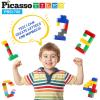 imagePicassoTiles 150 Piece Large Construction Brick Building Blocks STEM Bricks Toy Set Creative Learning Early Education Playset 5 Colors 4 Unique Shapes Mix ampamp Match Toys for Kids Boys Girls Child Age 3PBS1750