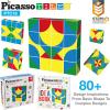 imagePicassoTiles 1quot Infinite Magnetic Puzzle Game Magic Pixy Cube Puzzles Brain Teaser Set wFree Ideabook Kids Toy Magnet Pattern Block Matching Card Challenge Toys Inspiration STEM Learning PTC16