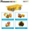 imagePicassoTiles 2 Piece Car Truck Construction Kit Toy Set Vehicle for Magnetic Blocks Building Tile Sensory Magnet Toys with ReEnforced Hitch ampamp Long Bed Educational Puzzle Girls Boys Toddlers Ages 3Light And Motor