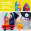 imagePicassoTiles 2 Piece Car Truck Construction Kit Toy Set Vehicle for Magnetic Blocks Building Tile Sensory Magnet Toys with ReEnforced Hitch ampamp Long Bed Educational Puzzle Girls Boys Toddlers Ages 3redblue
