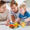 imagePicassoTiles 2 Piece Car Truck Construction Kit Toy Set Vehicle for Magnetic Blocks Building Tile Sensory Magnet Toys with ReEnforced Hitch ampamp Long Bed Educational Puzzle Girls Boys Toddlers Ages 3Light And Motor