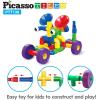 imagePicassoTiles 400pc Construction Toy Straw Building Set Children STEM Learning Interlocking Building Toys Creative Straw Connecting Builder Kits Early Education Kit for Kids Boys ampamp Girls Ages 3 PTS400PTT136