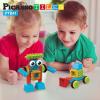 imagePicassoTiles 400pc Construction Toy Straw Building Set Children STEM Learning Interlocking Building Toys Creative Straw Connecting Builder Kits Early Education Kit for Kids Boys ampamp Girls Ages 3 PTS400Hedgehog 41pc