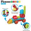 imagePicassoTiles 400pc Construction Toy Straw Building Set Children STEM Learning Interlocking Building Toys Creative Straw Connecting Builder Kits Early Education Kit for Kids Boys ampamp Girls Ages 3 PTS400Hedgehog 41pc
