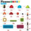 imagePicassoTiles 400pc Construction Toy Straw Building Set Children STEM Learning Interlocking Building Toys Creative Straw Connecting Builder Kits Early Education Kit for Kids Boys ampamp Girls Ages 3 PTS400Hedgehog 116pc