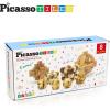imagePicassoTiles 400pc Construction Toy Straw Building Set Children STEM Learning Interlocking Building Toys Creative Straw Connecting Builder Kits Early Education Kit for Kids Boys ampamp Girls Ages 3 PTS400Wood 8styles