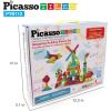 imagePicassoTiles 400pc Construction Toy Straw Building Set Children STEM Learning Interlocking Building Toys Creative Straw Connecting Builder Kits Early Education Kit for Kids Boys ampamp Girls Ages 3 PTS400Hedgehog 112pc