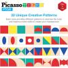 imagePicassoTiles Infinite Magnetic Puzzle Magic Cube EasyConnect Brain Teaser Toy Set Magnet Pattern Block Matching Toys Free Ideabook 150 Inspirations STEM Learning Kids BoysampampGirls Age3 PTC25