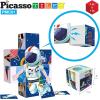 imagePicassoTiles Kids Magnetic Puzzle Cube 3D Unique Space Exploration Blocks 63pc Mix ampamp Match Cubes Sensory Toys STEAM Learning Building Block Children Construction Toy Set Stacking Magnet Creative Kit