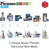 imagePicassoTiles Kids Magnetic Puzzle Cube 3D Unique Space Exploration Blocks 63pc Mix ampamp Match Cubes Sensory Toys STEAM Learning Building Block Children Construction Toy Set Stacking Magnet Creative Kit