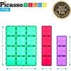 imagePicassoTiles Large Stabilizer Building Block Base Jumbo XL Plate Foundation Kit Magnetic Building Blocks Magnet Tiles Stacking STEM Toy Set28 pcs XL Plate