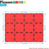 imagePicassoTiles Large Stabilizer Building Block Base Jumbo XL Plate Foundation Kit Magnetic Building Blocks Magnet Tiles Stacking STEM Toy Set4 pcs XL Plate