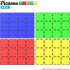 imagePicassoTiles Large Stabilizer Building Block Base Jumbo XL Plate Foundation Kit Magnetic Building Blocks Magnet Tiles Stacking STEM Toy Set4 pcs XL Plate
