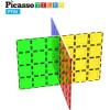 imagePicassoTiles Large Stabilizer Building Block Base Jumbo XL Plate Foundation Kit Magnetic Building Blocks Magnet Tiles Stacking STEM Toy Set4 pcs XL Plate