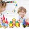 imagePicassoTiles Large Stabilizer Building Block Base Jumbo XL Plate Foundation Kit Magnetic Building Blocks Magnet Tiles Stacking STEM Toy Set61pc with Carry Case