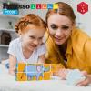 imagePicassoTiles Magnetic Expression Puzzle Toy Building Block Mix ampamp Match Cubes Cubes Magnet Sensory PreSchool Toys Gifts Educational STEM Learning Kit for Kid Baby Toddler Age 3 and Up 9 Piece PTC09