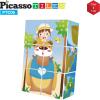 imagePicassoTiles Magnetic Expression Puzzle Toy Building Block Zoo Theme Animals Mix ampamp Match Cubes Magnet Sensory Toys Gifts Educational STEM Learning Kit for Kid Baby Toddler Age 3 and Up 6 Piece PTC06