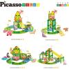 imagePicassoTiles Magnetic Race Track Toys Car Tracks Set for Toddlers Magnet Building Blocks Tiles Sensory Toys for Kids Include 2 Trucks STEM Engage in Thrilling Races Age 3 Year Old Boys Girls89pc Dinosaur