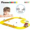 imagePicassoTiles Magnetic Race Track Toys Car Tracks Set for Toddlers Magnet Building Blocks Tiles Sensory Toys for Kids Include 2 Trucks STEM Engage in Thrilling Races Age 3 Year Old Boys GirlsTraffic Sign
