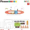 imagePicassoTiles Magnetic Race Track Toys Car Tracks Set for Toddlers Magnet Building Blocks Tiles Sensory Toys for Kids Include 2 Trucks STEM Engage in Thrilling Races Age 3 Year Old Boys GirlsTraffic Sign