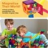 imagePicassoTiles Marble Run 120 Piece Magnetic Building Blocks Magnet Tile Construction Toy Playset STEM Learning Educational Block Child Brain Development Kids Toys for Boys and Girls Age 3 and UpPTG50