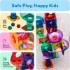 imagePicassoTiles Marble Run 120 Piece Magnetic Building Blocks Magnet Tile Construction Toy Playset STEM Learning Educational Block Child Brain Development Kids Toys for Boys and Girls Age 3 and UpPTG100
